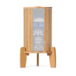 Produktbild: Sockel, Deckel und Lichtschutz in Bambus für den Standfilter 5L von Lotus Vita.